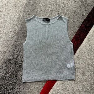 Lioness Metallic Knit Tank Top
